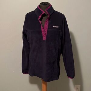 Columbia Navy and Pink Women's Sweatshirt